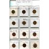 Image 1 : Lot of 12 Canadian Small Cent Errors & Varieties. Includes Plug, Die Cracks, Hanging Dates from Die 