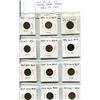 Image 1 : Lot of 12 U.S. Indian Head Cents 1883 to 1907. Includes 1883, 1888, 1890, 1891, 1892, 1896, 1902, 19