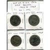 Image 1 : Lot of 4 U.S. Kennedy Half Dollars. Includes 1971D, 1973D, 1976D & 1996P. Coins grade AU to Uncircul