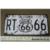 Image 1 : Route 66 License Plate