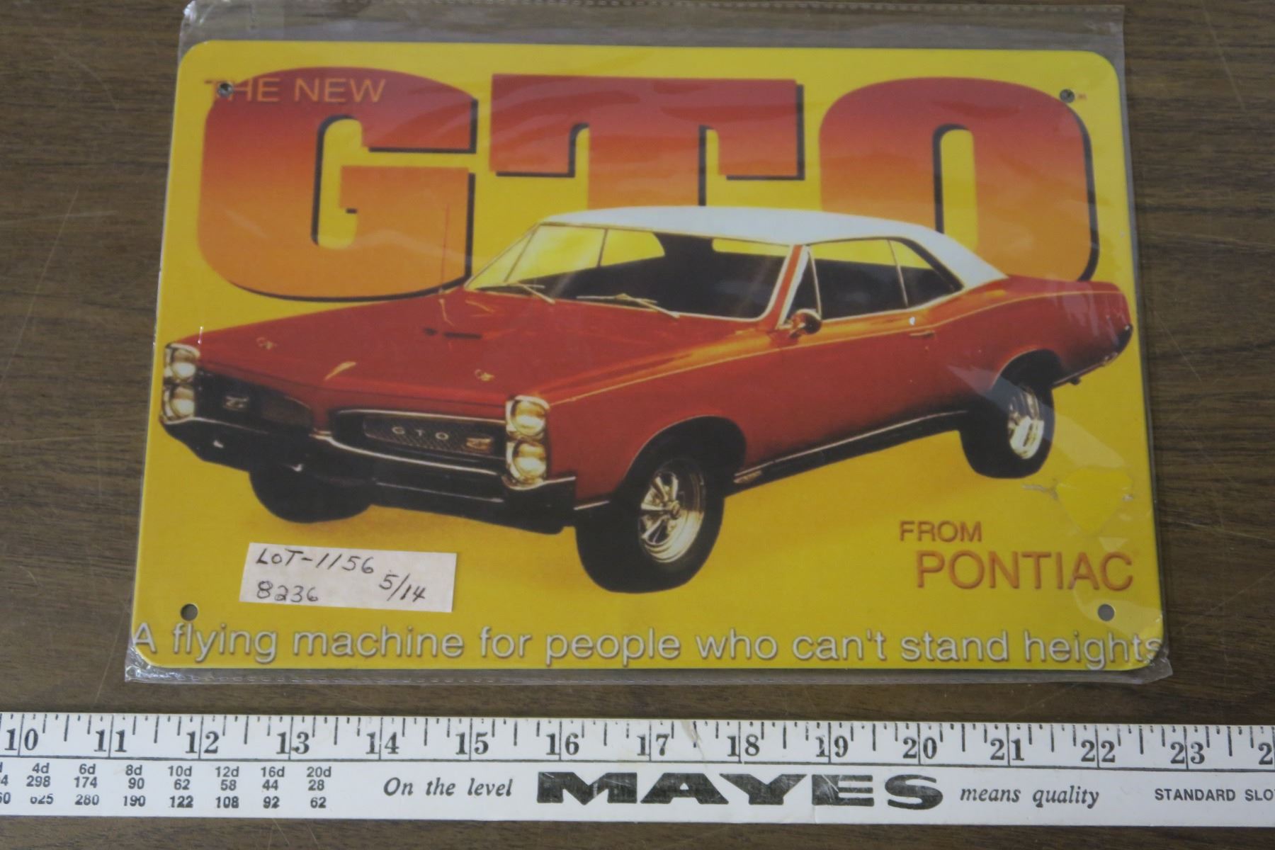 Gto Sign Metal GTO Sign 12x8