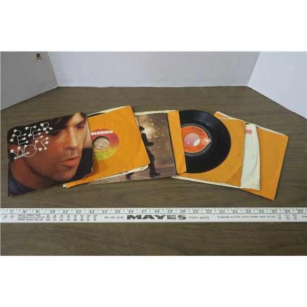 9 - 45 RPM Early 70's Rock Records