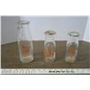 Image 1 : 3 Purity Vintage Milk Bottles