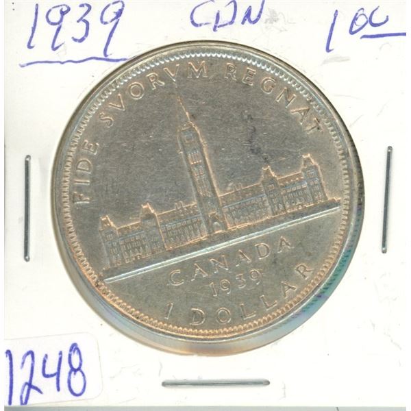 1939 - $1 Silver Coin CAD