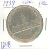 Image 1 : 1939 - $1 Silver Coin CAD