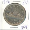 Image 1 : 1946 - $1 Silver Coin CAD
