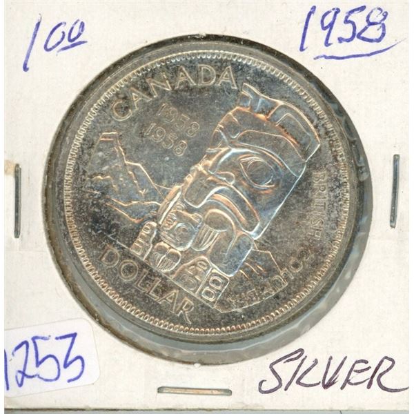 1958 - $1 Silver Coin CAD