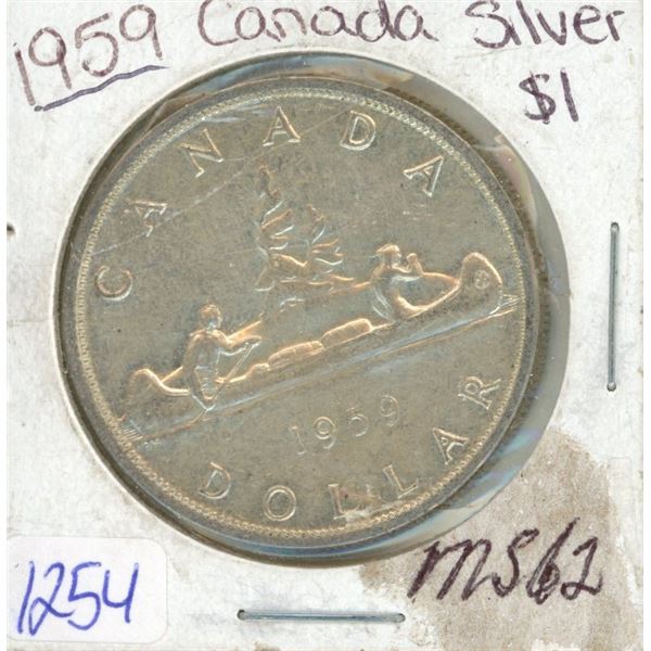 1959 - $1 Silver Coin CAD