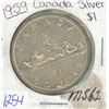 Image 1 : 1959 - $1 Silver Coin CAD