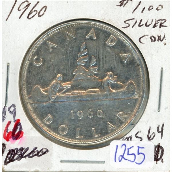 1960 - $1 Silver Coin CAD