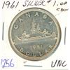 Image 1 : 1961 - $1 Silver Coin CAD