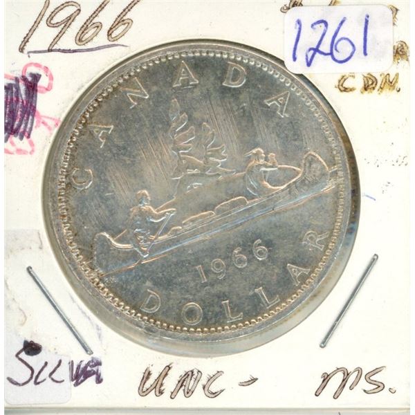 1966 - $1 Silver Coin CAD
