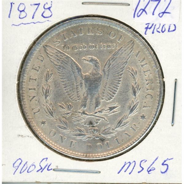 Morgan Silver Dollar - 1878 MS64