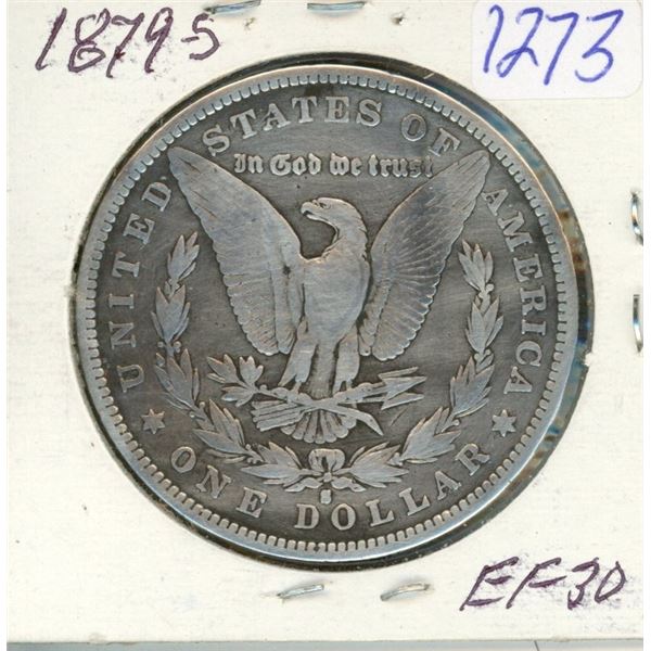 Morgan Silver Dollar - 1879-S EF30