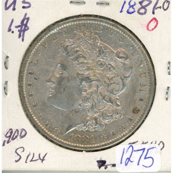 Morgan Silver Dollar - 1881-O EF40