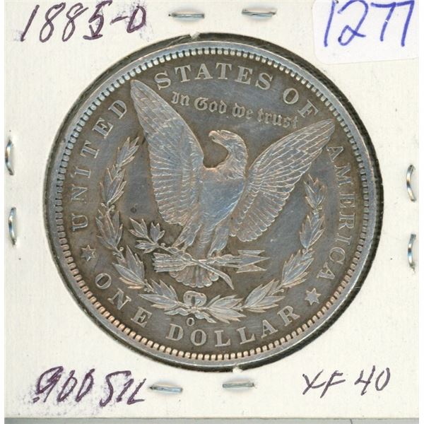 Morgan Silver Dollar - 1885-O EF40