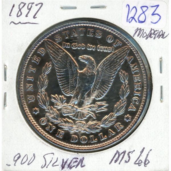 Morgan Silver Dollar - 1897 MS66