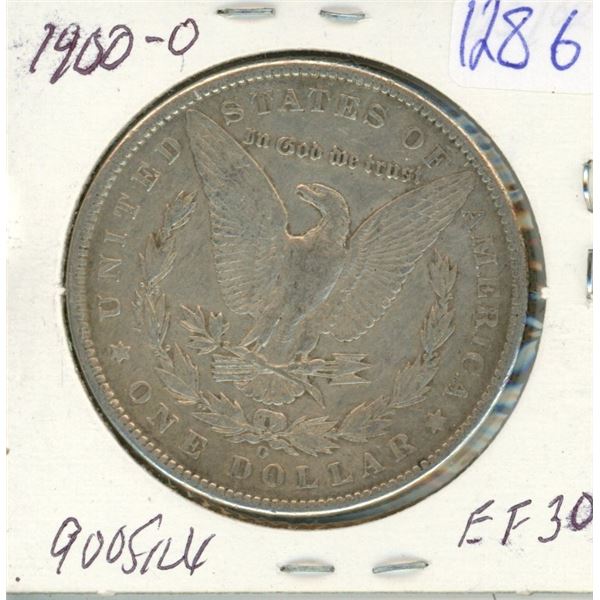 Morgan Silver Dollar - 1900-O EF30