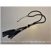 Image 1 : long black 2 strand necklace