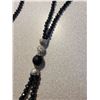 Image 3 : long black 2 strand necklace
