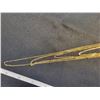 Image 3 : long 4 strand gold colored necklace