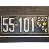 Image 1 : 1927 Saskatchewan license plate 55-101