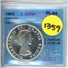 Image 1 : 1962 1 dollar cccs pl-64