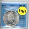 Image 1 : 1967 1 dollar cccs ms-63
