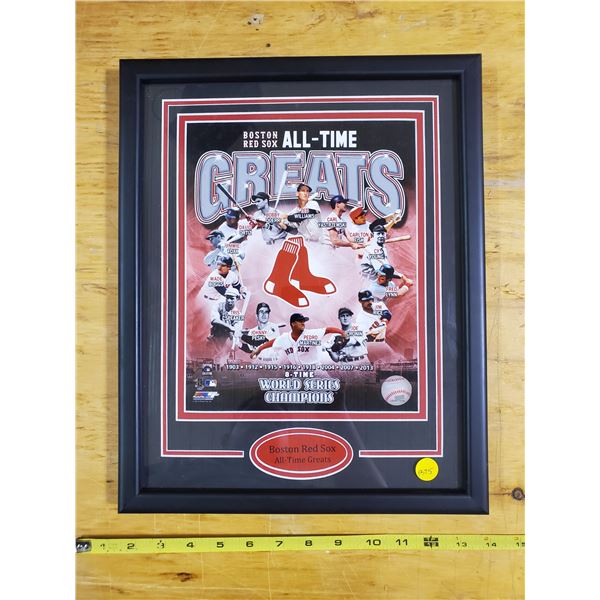 FRAMED BOSTON RED SOX ALL TIME GREATS