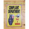 Image 1 : TIN SIGN COMPLAINT DEPT.