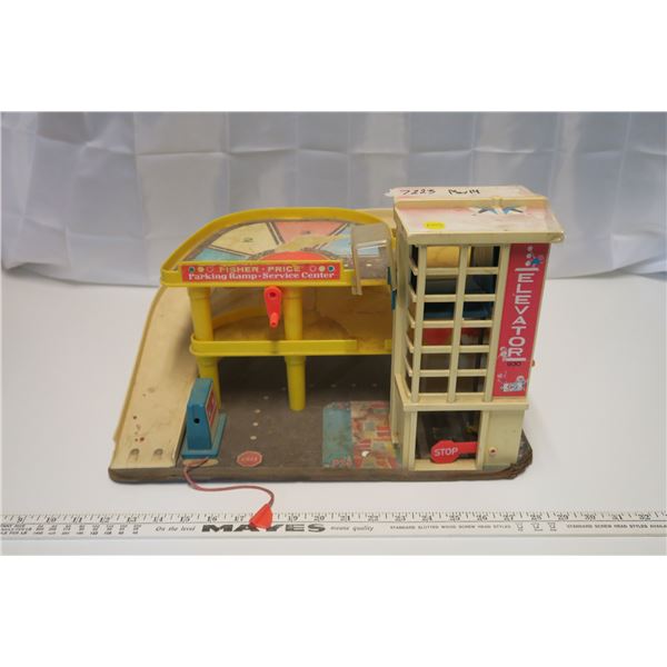 Vintage Toy Car Garage - Fisher Price