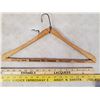 Image 2 : 2 YARD STICKS - MORRIS & SHERWIN WILLIAMS & WOODEN HANGERS (1 BROADWAY DRY CLEANERS)