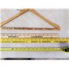 Image 4 : 2 YARD STICKS - MORRIS & SHERWIN WILLIAMS & WOODEN HANGERS (1 BROADWAY DRY CLEANERS)