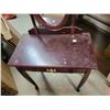 Image 3 : Makeup table & mirror, wood - needs refinishing