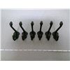 Image 1 : Six 3 inch iron acorn hooks