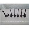 Image 2 : Six 3 inch iron acorn hooks