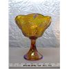 Image 1 : 8.5inch H + 8.5inch W Carnival Glass Fruit Bowl