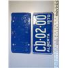 Image 2 : (2)Licenses Plate Alberta-1970 (CD.02.00)