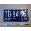 Image 1 : Licenses Plate Alberta-1972 (TD.84.72)