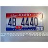 Image 1 : Licenses Plate Scenic Idaho (4B 4440) Famous potatoes
