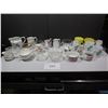 Image 1 : Assorted china/glass cream and sugar dishes