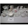 Image 3 : Assorted china/glass cream and sugar dishes