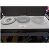 Image 1 : Assortment of glass/crystal plates and platters. See all pictures.