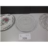 Image 2 : Assortment of glass/crystal plates and platters. See all pictures.