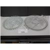 Image 3 : Assortment of glass/crystal plates and platters. See all pictures.