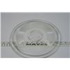 Image 10 : 2 Clear Depression Glass Platter & 1 Pink