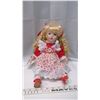 Image 1 : Red Dress Porcelain Doll
