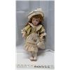 Image 1 : Beige Dress Porcelain Doll