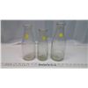 Image 1 : 3 Antique Glass Milk Bottles