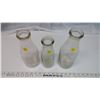 Image 2 : 3 Antique Glass Milk Bottles